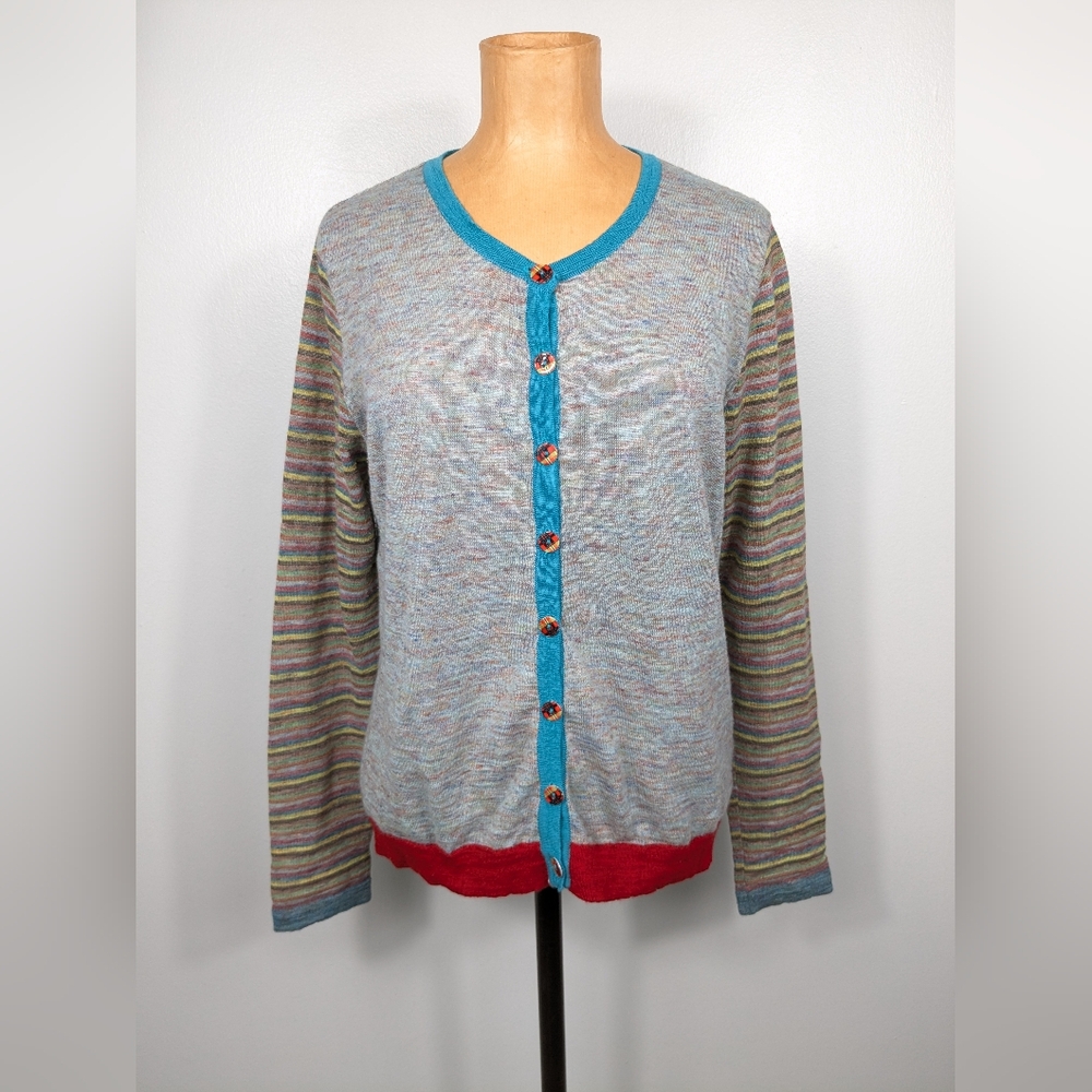 Eva & Claudi Size Large Wool Alpaca Blend Size Large Danish Design Artsy Funky